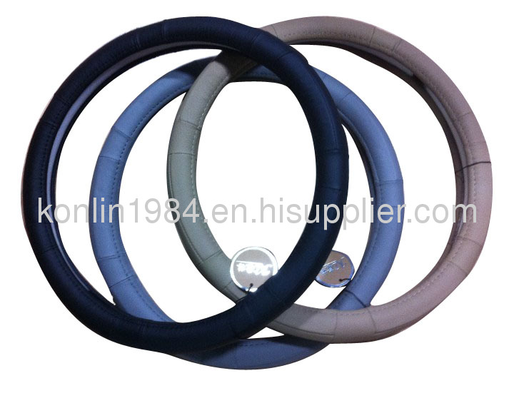 GENUINE LEATHER - CAR STEERING WHEEL COVER