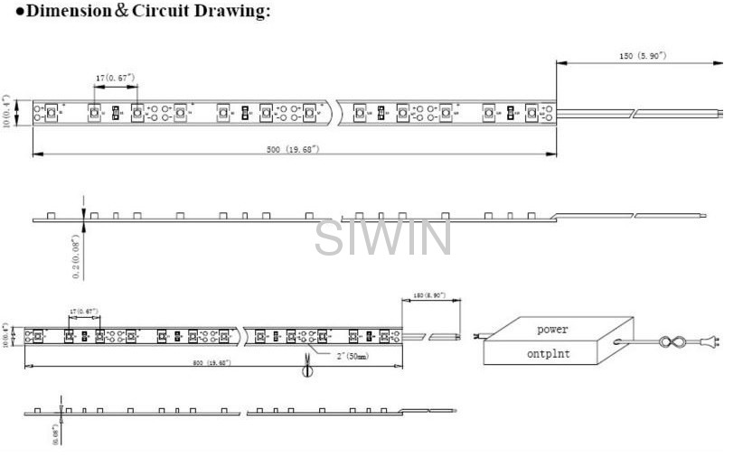 IP68 300pcs 3528SMD LED Strip Lights