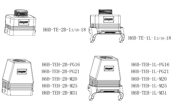 HE series 6poles of cnnector