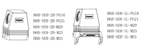 HE series 6poles of cnnector