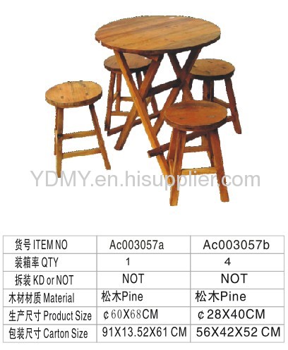 wooden tables&Wooden stool 