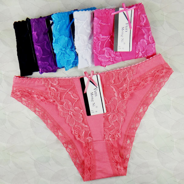 Wholesale Laced cotton briefs bikini women