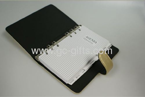 brown-black A4 sizes pu leather file folder