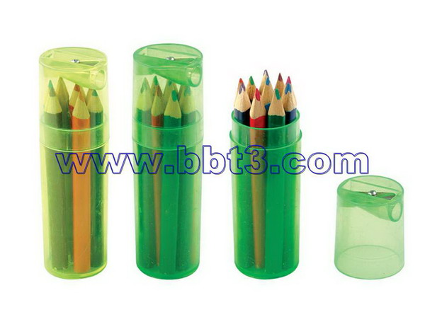 10pc promotional color pencil in plastic tube