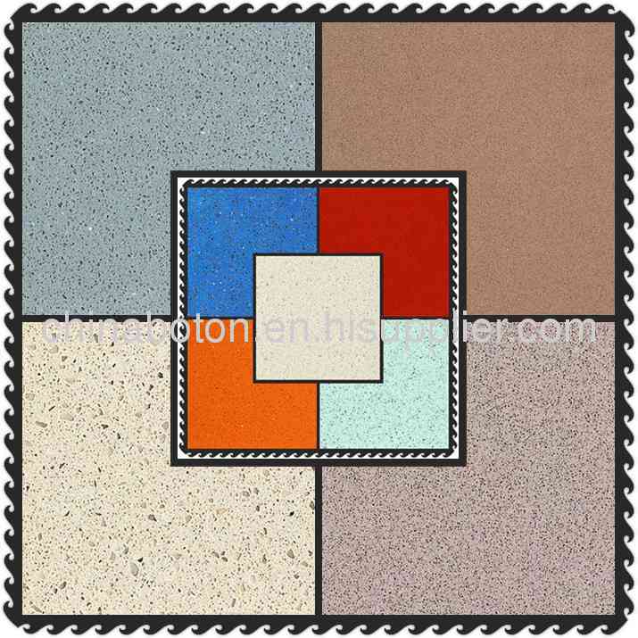 SGS pure color cultured quartz stone, decorative construction material for floor tile,kichten countertop, worktop