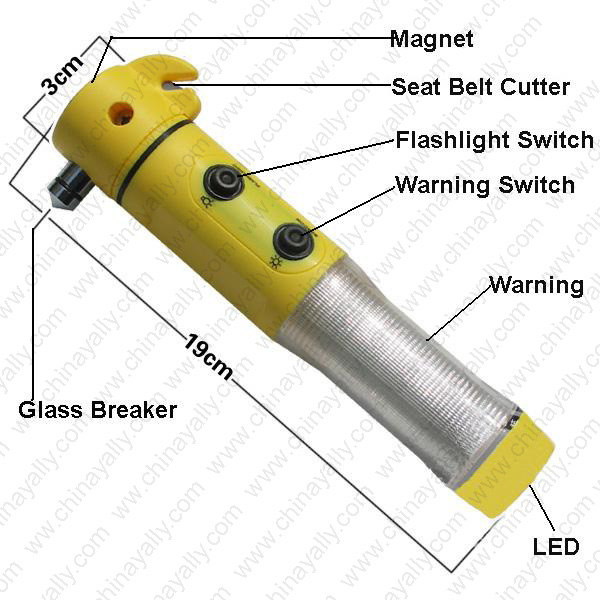 Car Safety Hammer Light/Car Emergency Safety light