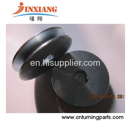 C1045 pulley cnc turned parts for motor carbon steel 