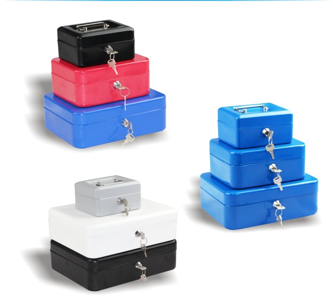 cash box with key lock safe box