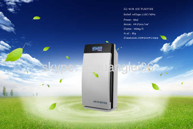 Home air purifier with ozone 