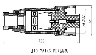 screw termination waterproof female connector