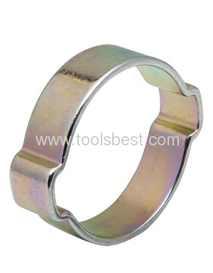 One piece zinc coat 2 ear clamp