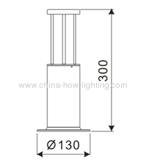 3W LED Garden Lamp with Glass Topper &1pc Cree XP Chip