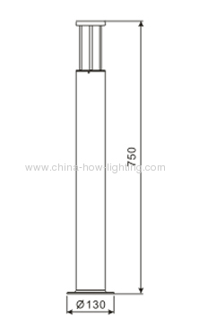 3W LED Garden Lamp with Glass Topper &1pc Cree XP Chip