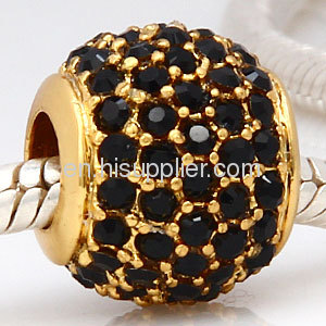 Wholesale 2013 Gold Filled Jewelry Swarovski Crystal european Bead