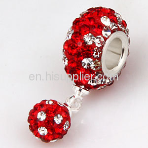 2013 New Arrival european Swarovski Crystal Dangle Charm Beads Wholesale