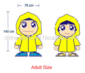 Disposable Plastic Pullover Raincoat