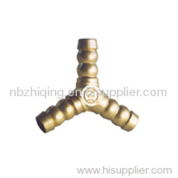 Brass Y Corrugated fitting