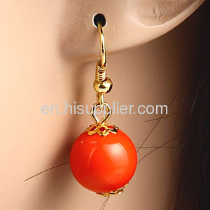 Wholesale Nickel Free European Plastic Bead Earrings For Women Drop