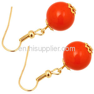 Wholesale Nickel Free European Plastic Bead Earrings For Women Drop