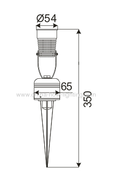 7W Flower Shining LED Garden Lamp IP44 Plug-in with Cree XP Chips