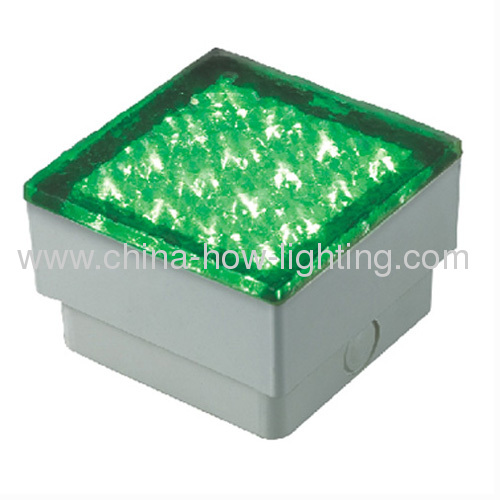 1.5W LED In-ground Lamp IP67 Square Shape with 5mm Straw LED