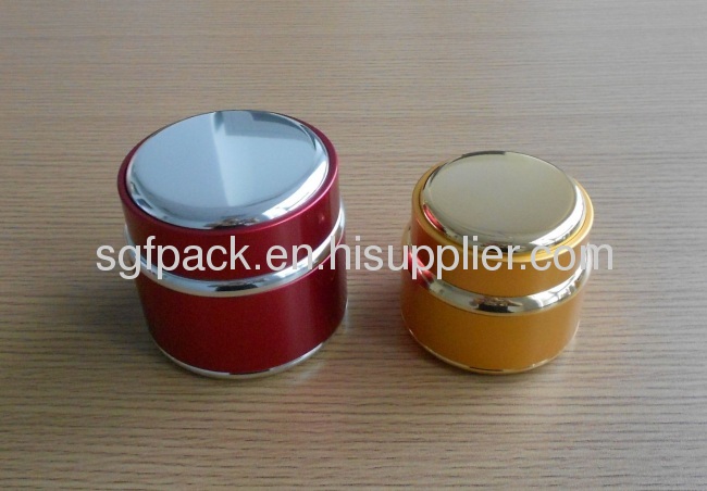 100g Anodized Aluminum container cream jar Cosmetic container Double wall jar inner plastic jar Hot sale Personal care