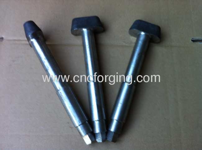 Machined shaft and pins