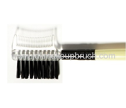 Mini Travel Short Handle Nylon Lash Comb Brow Smoothing Shaping Brush