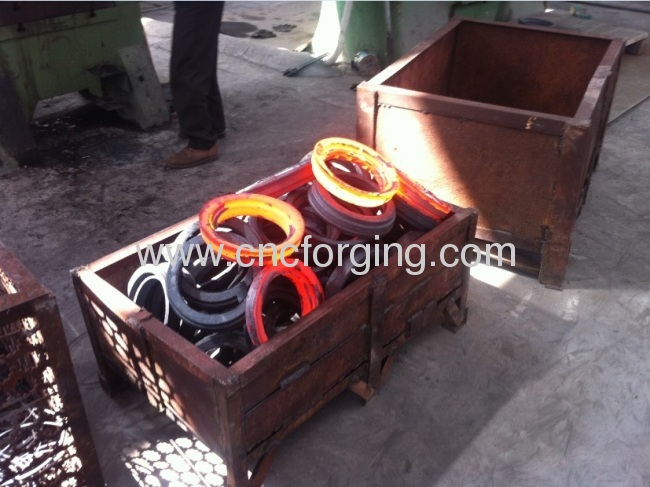 Forged railway train parts 