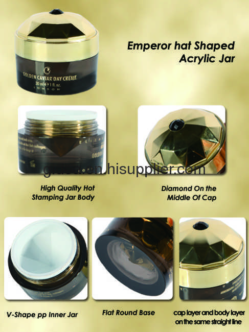15ML 30ML Empty Cosmetic Acrylic Diamond Container
