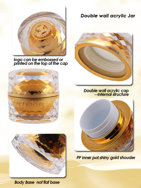 15ml 30ml 50ml acrylic cosmetics jar cream