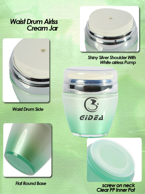 50ml 30ml Plastic Airless Jar with Pump