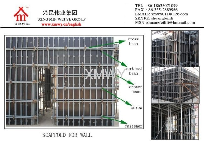 wall formwork scaffolding system