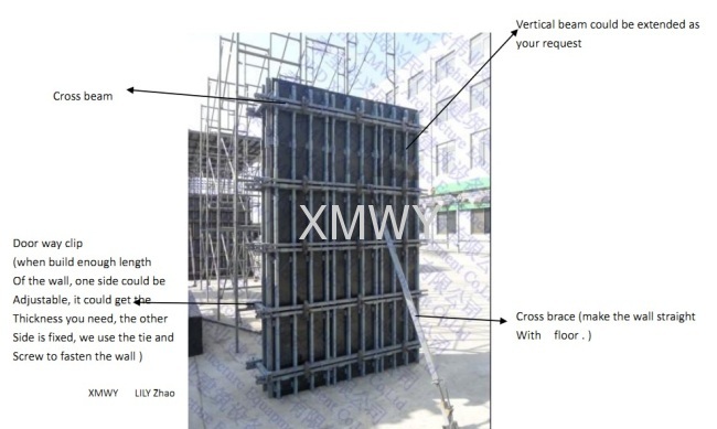 wall formwork scaffolding system