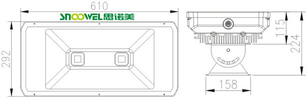 Outdoor 100w led tunnel light from Chinese manufacturer