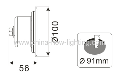 1W LED In-ground Lamp IP67 ST304 with 1pc Cree XP Chip