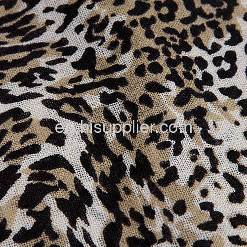 Wholesale Cool Fashion Leopard Print Wool Scarf Wrap Shawl Stole