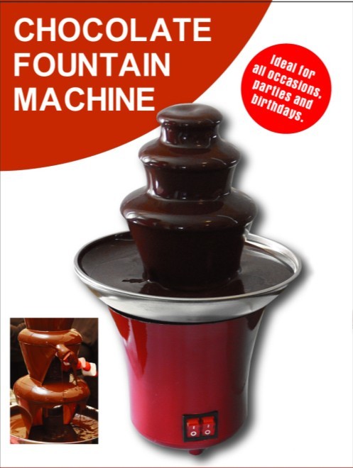 37W mini chocolate fondue fountain