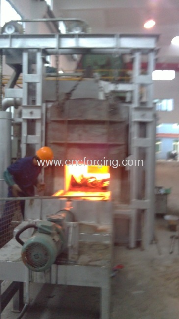Hot metal forging processing 