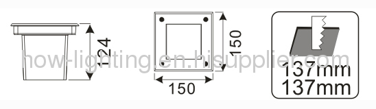 2.9W-4W LED In-ground Lamp IP67 with ST304 and Aluminium Material