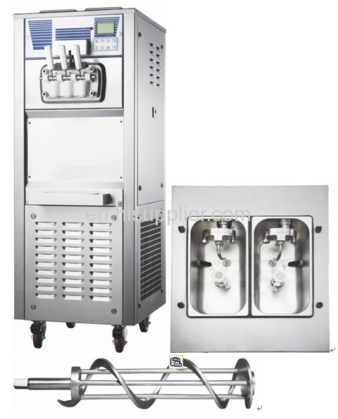 Capacity 45L ,LED control panels,Air pump soft serve ice cream machine