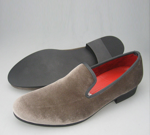 durable men velvet slippers with good price China supplier