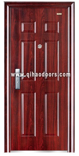 Six panel steel exterior door 