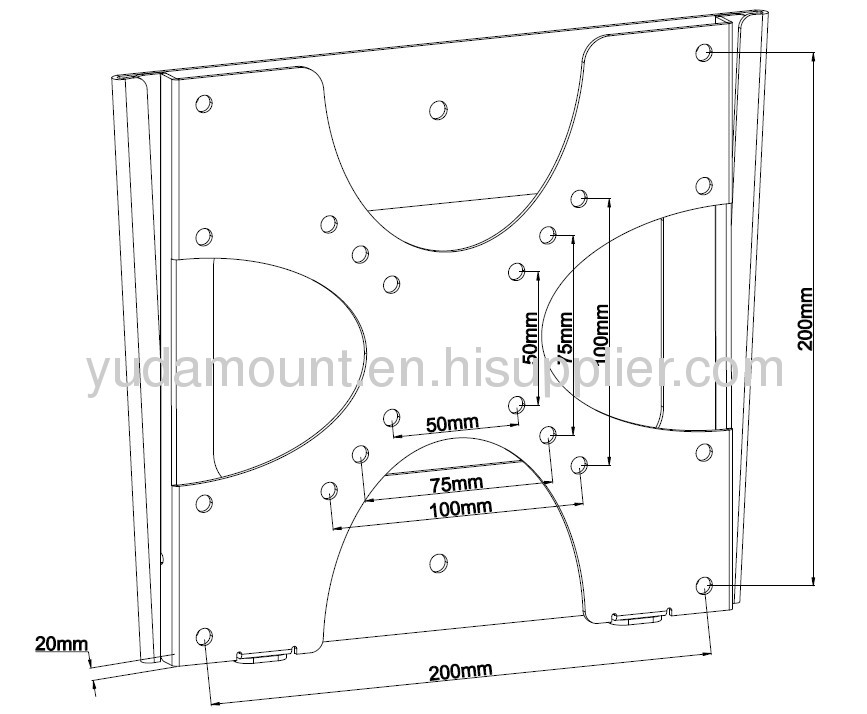 fixed lcd plasma tv wall mount bracket for 15-32screen