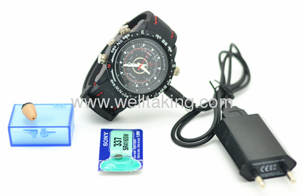 mini wireless earpiece with bluetooth inductive watch kit