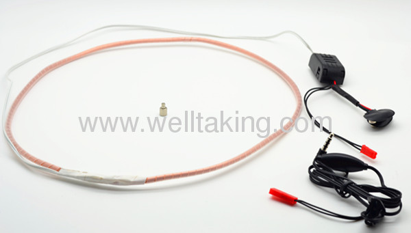 Super mini magnetic earpiece with inductive neckloop kit