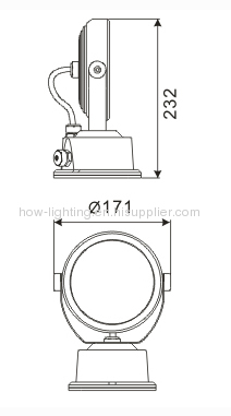 15W LED Flood Light IP65 with Aluminium Material with holder