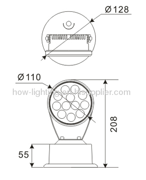 12W LED Flood Light IP65 RGB Available