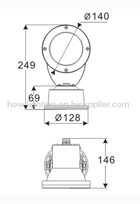 12W LED Flood Light IP65 wit Aluminium Material