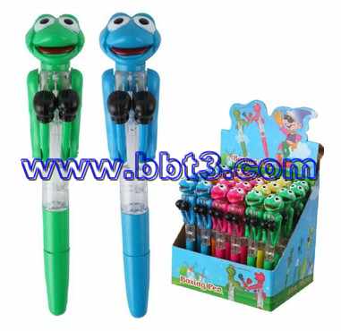 Promotional frog shape ballpoint pen with lighting